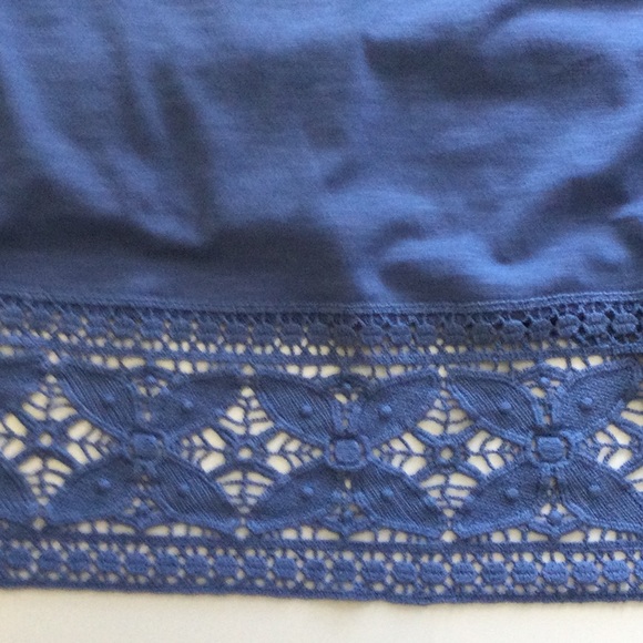 Lace Bottom, Cotton, Loose Summer Tank - Picture 3 of 6